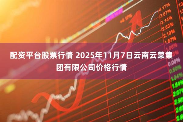 配资平台股票行情 2025年11月7日云南云菜集团有限公司价格行情